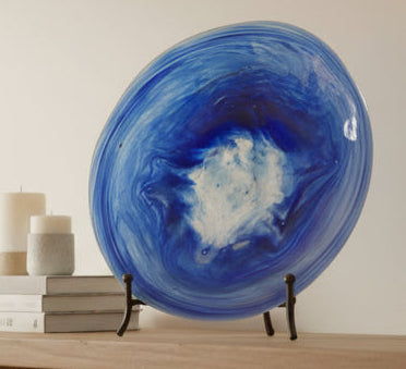 Plato Elegancia artesanal italiana en vidrio Murano