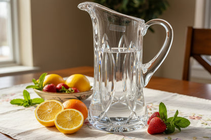 Pichel de cristal de plomo al 24% fabricada en Polonia, con 10 pulgadas de altura