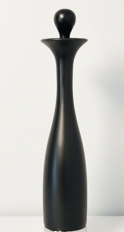 Jarrón - Florero Cerámica Negra Tenmoku