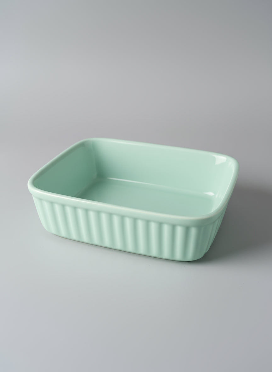Baking dish cuadrado – Cerámica vintage con asas integradas