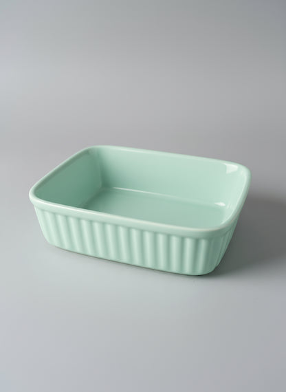 Baking dish cuadrado – Cerámica vintage con asas integradas