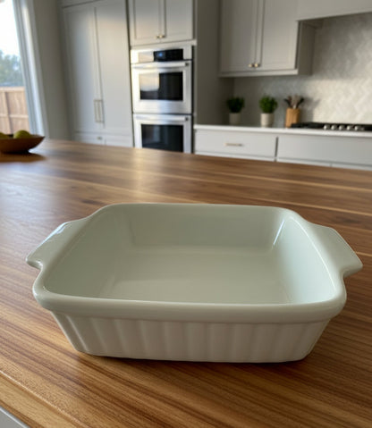 Baking dish cuadrado – Cerámica vintage con asas integradas