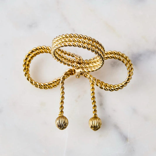 Servilleteros Vintage Dorados