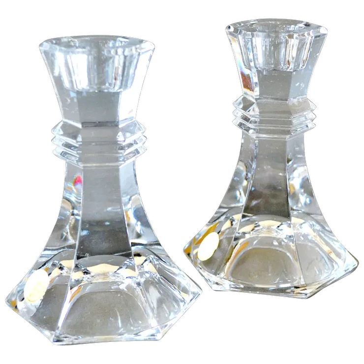 Towle Lead Crystal Candle Holders 24% Austria