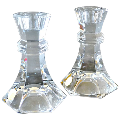 Towle Lead Crystal Candle Holders 24% Austria