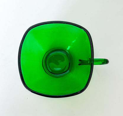 Taza de Café Vintage de Anchor Hocking en Verde Bosque