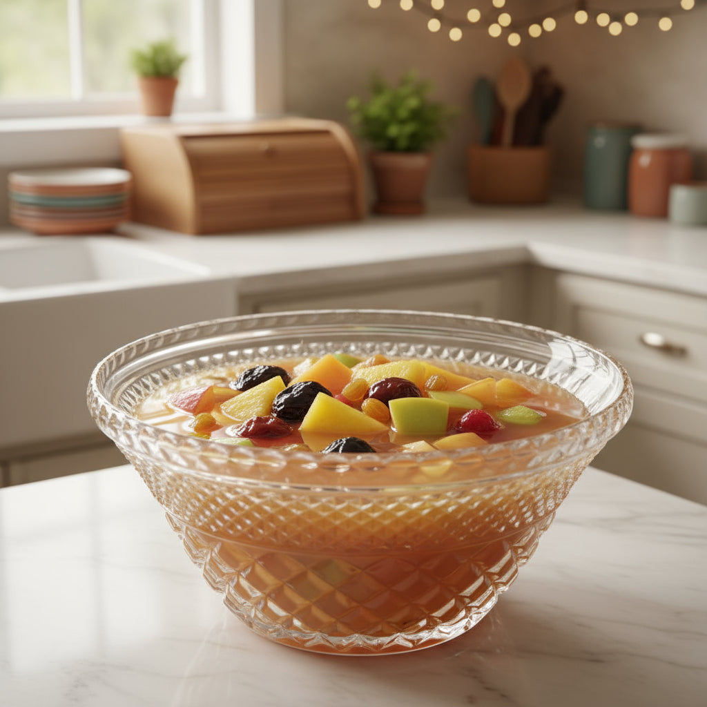 Tazón de vidrio prensado de la colección Wexford de Anchor Hocking.