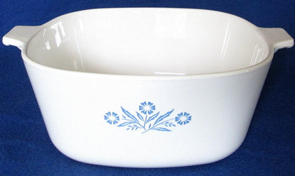 Pyrex  CorningWare con patrón Cornflower Blue