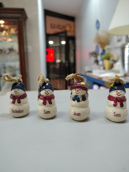 Adorno Navideño (Muñequitos de Nieve )