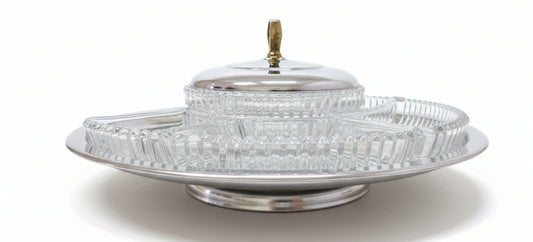 Bandeja giratoria Kromex Lazy Susan vintage