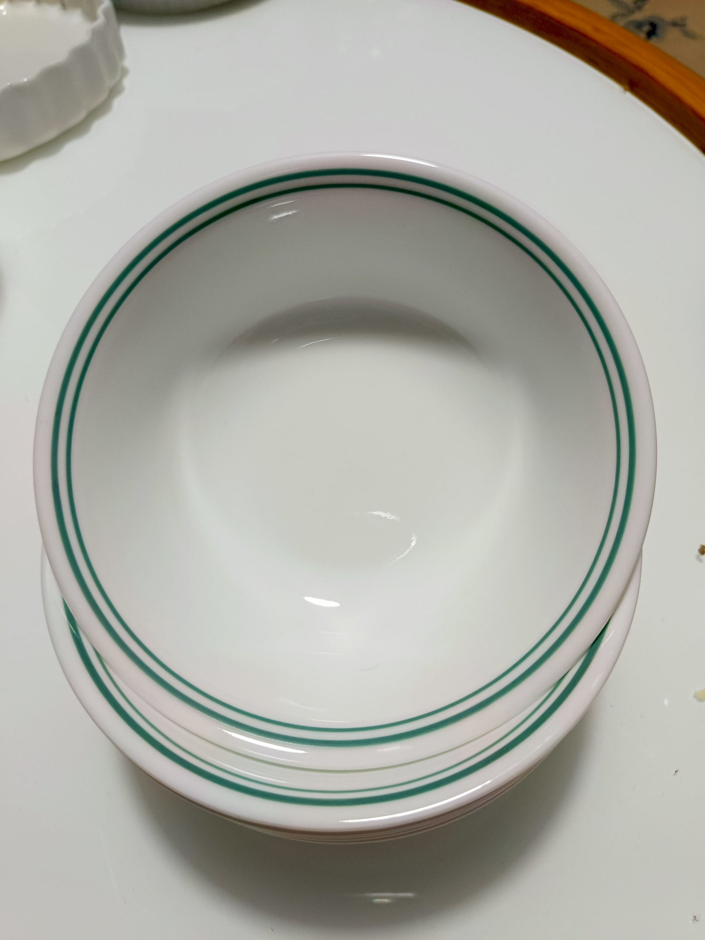 Bowl líneas verdes Corning Ware