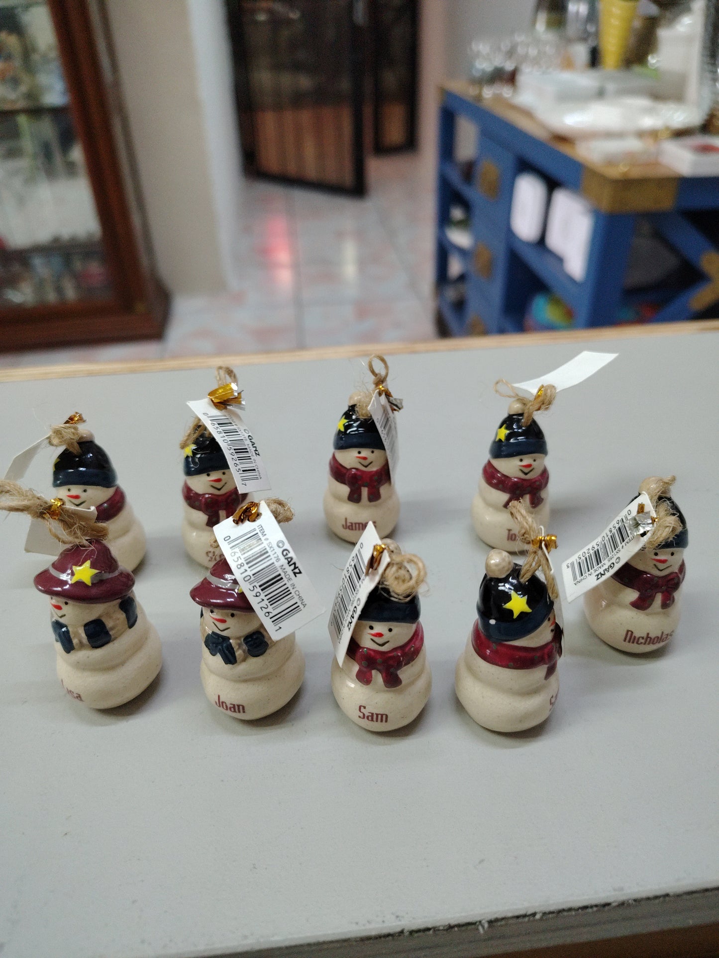 Adorno Navideño (Muñequitos de Nieve )