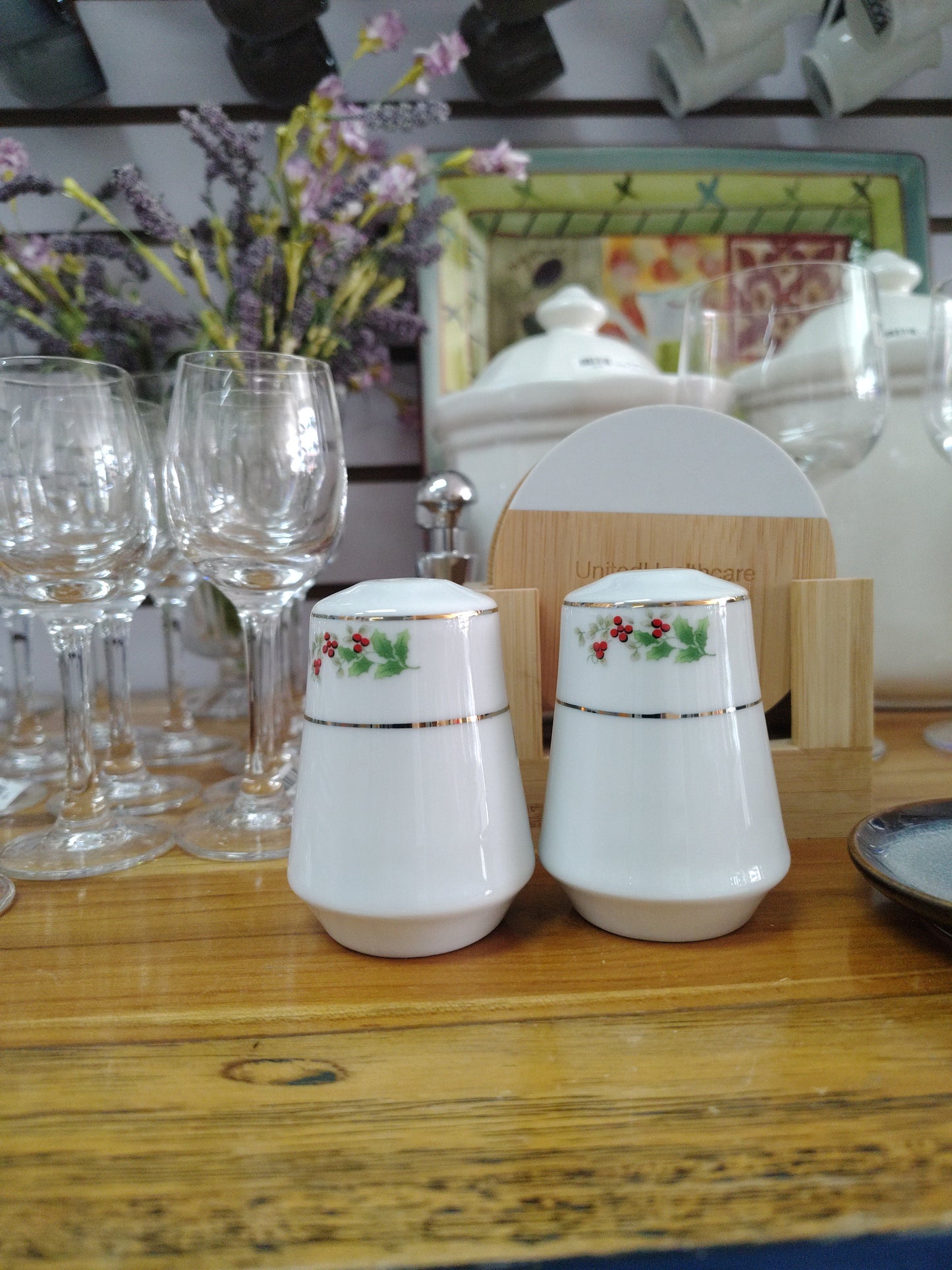 Salero y pimentero Navideño Set.