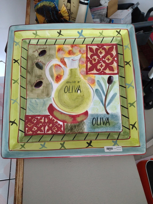 Plato de olivos