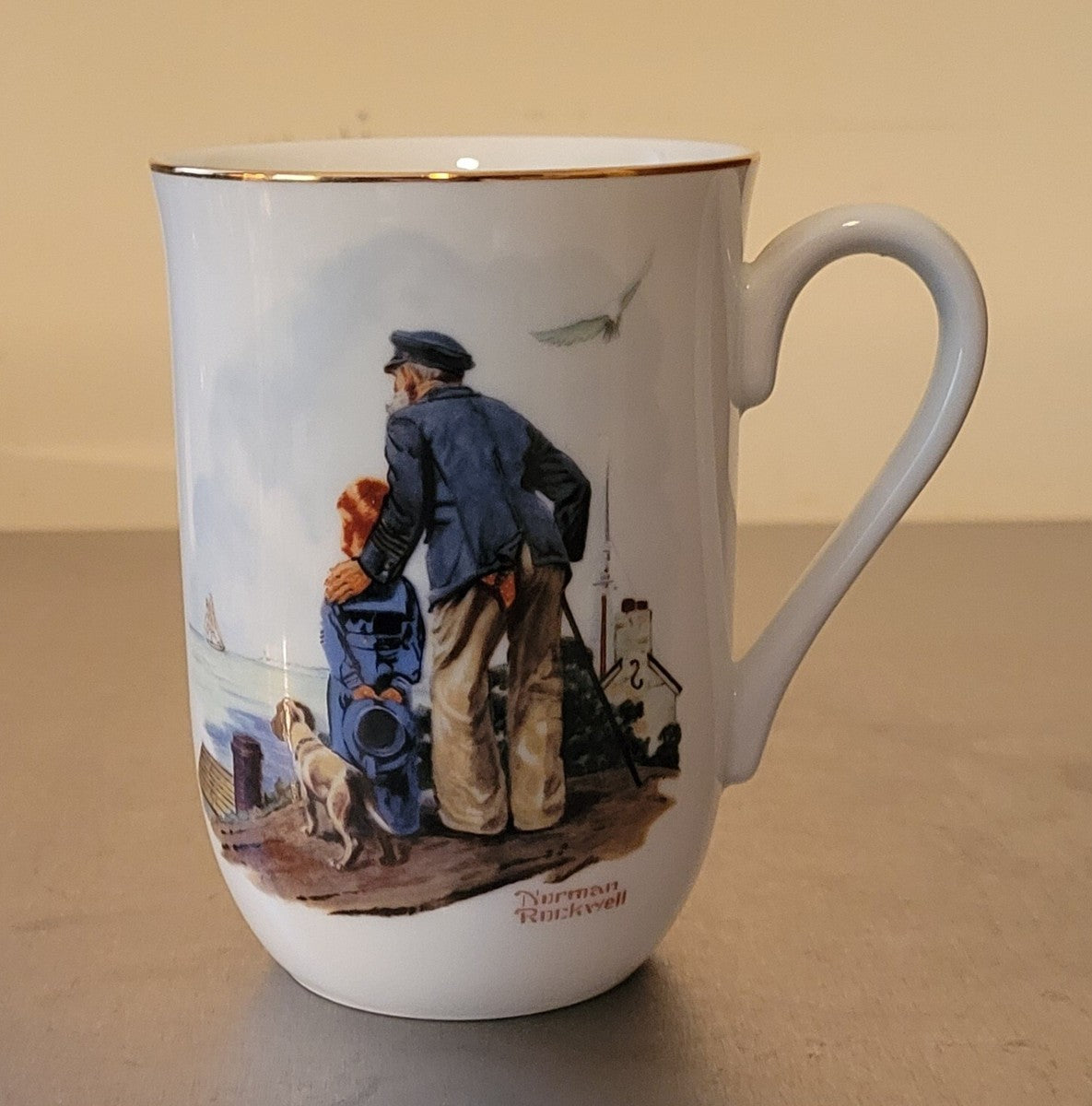 Tazas o Posillos Norman Rockwell "Memories" Vintage
