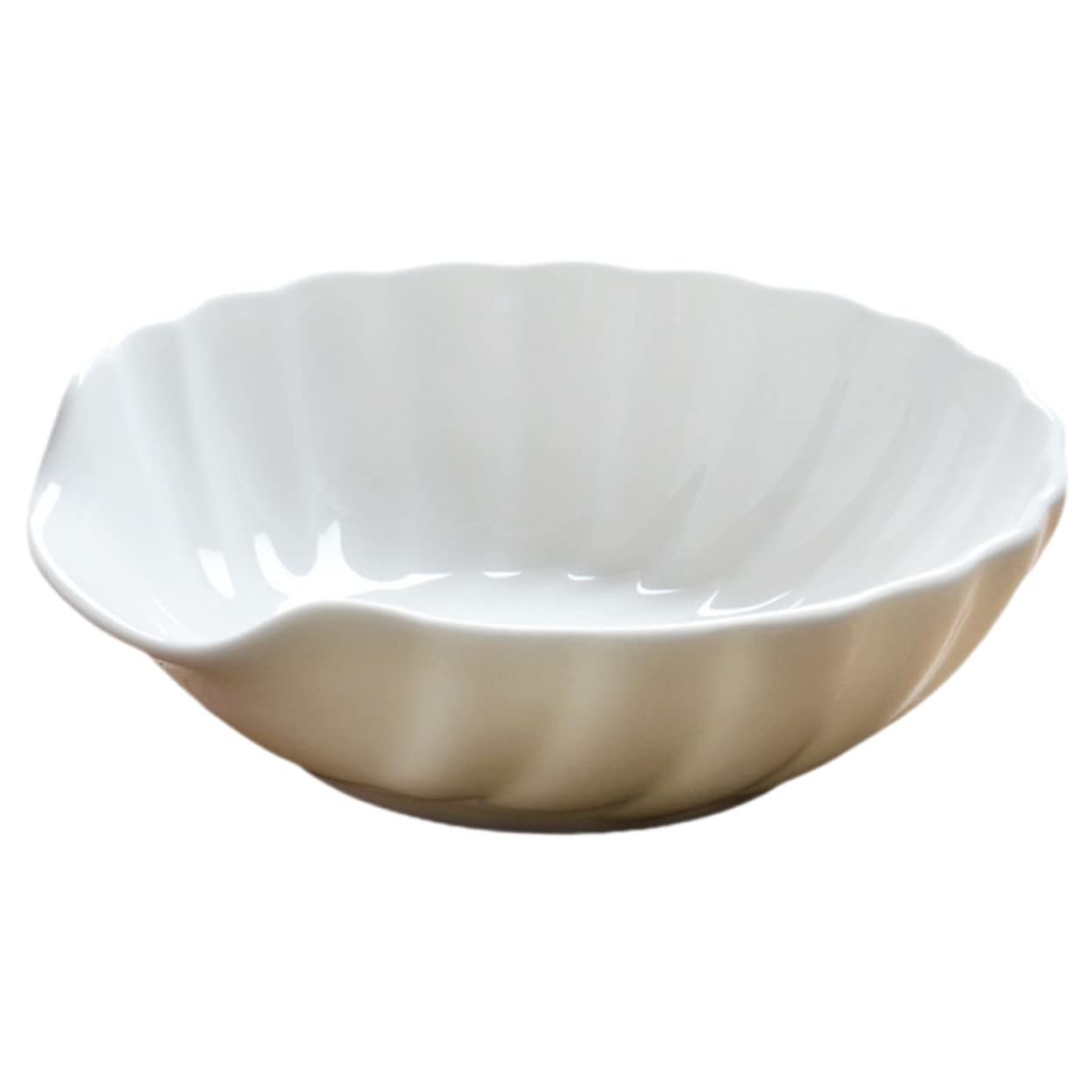 El tazón en forma de concha de porcelana de 15x15 cm