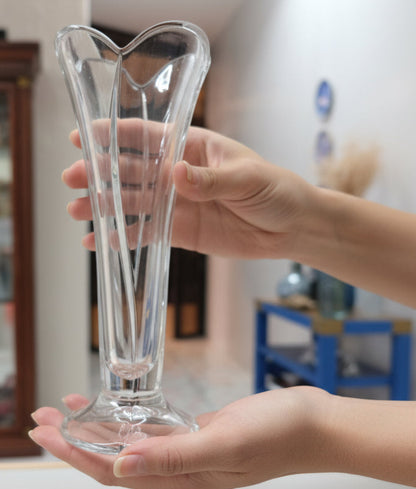 Florero de cristal Nachtmann, con una altura aproximada de 20 cm