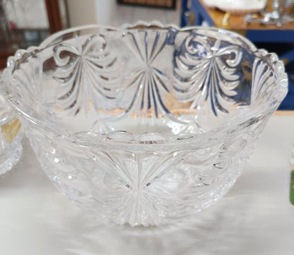 Bowl de cristal tallado a mano "Madrid" de Crystal Clear Industries, con un 24% de óxido de plomo
