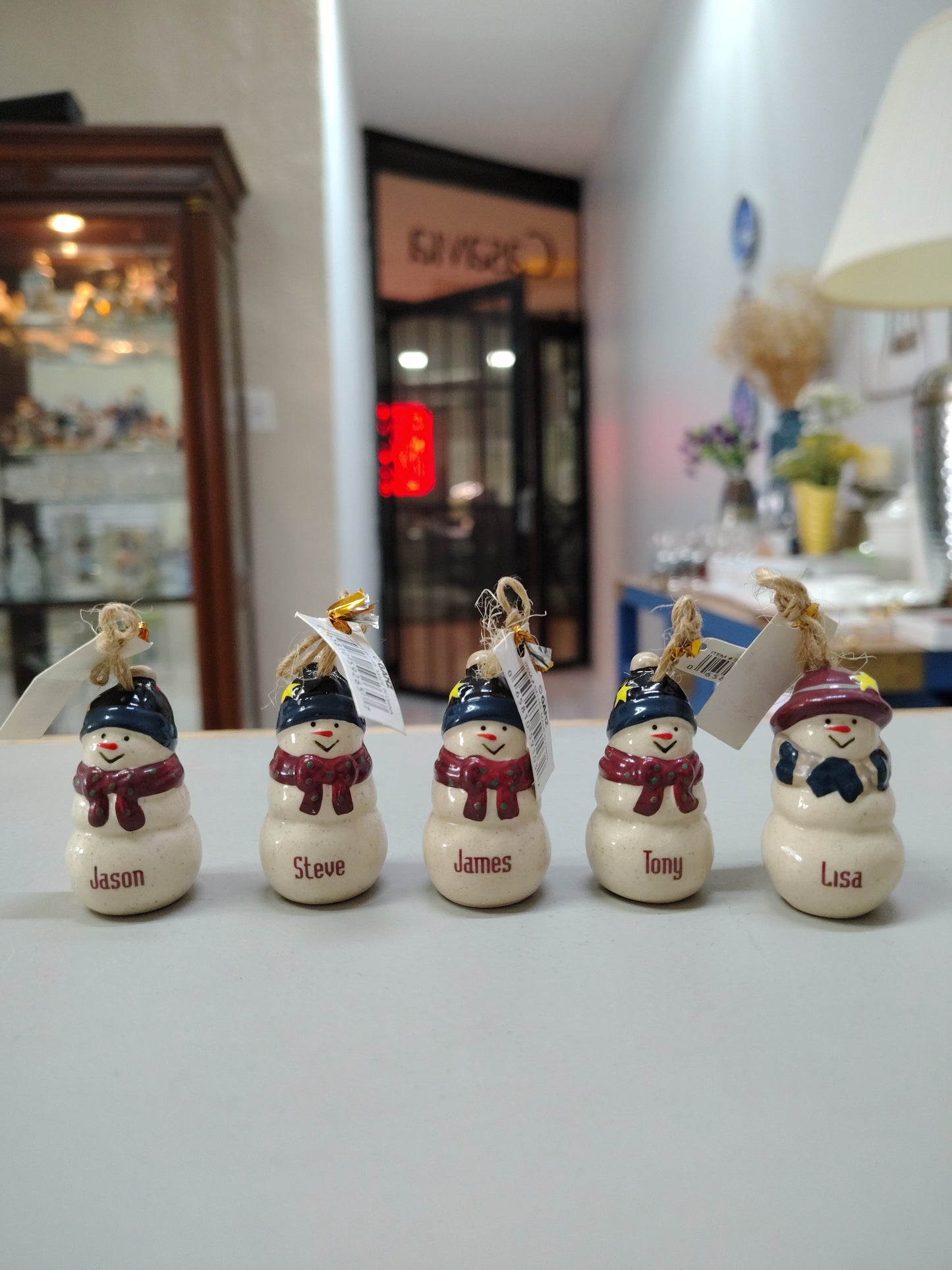 Adorno Navideño (Muñequitos de Nieve )