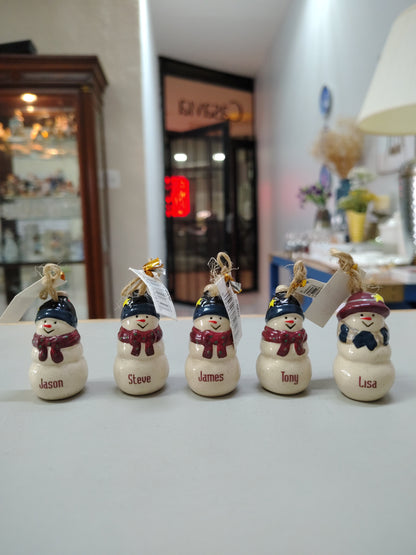 Adorno Navideño (Muñequitos de Nieve )