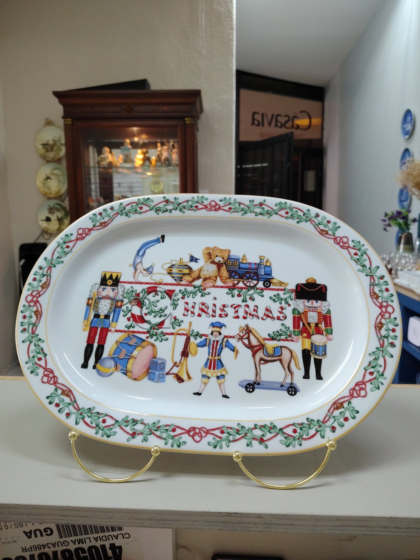 Plato Ovalado Navideño