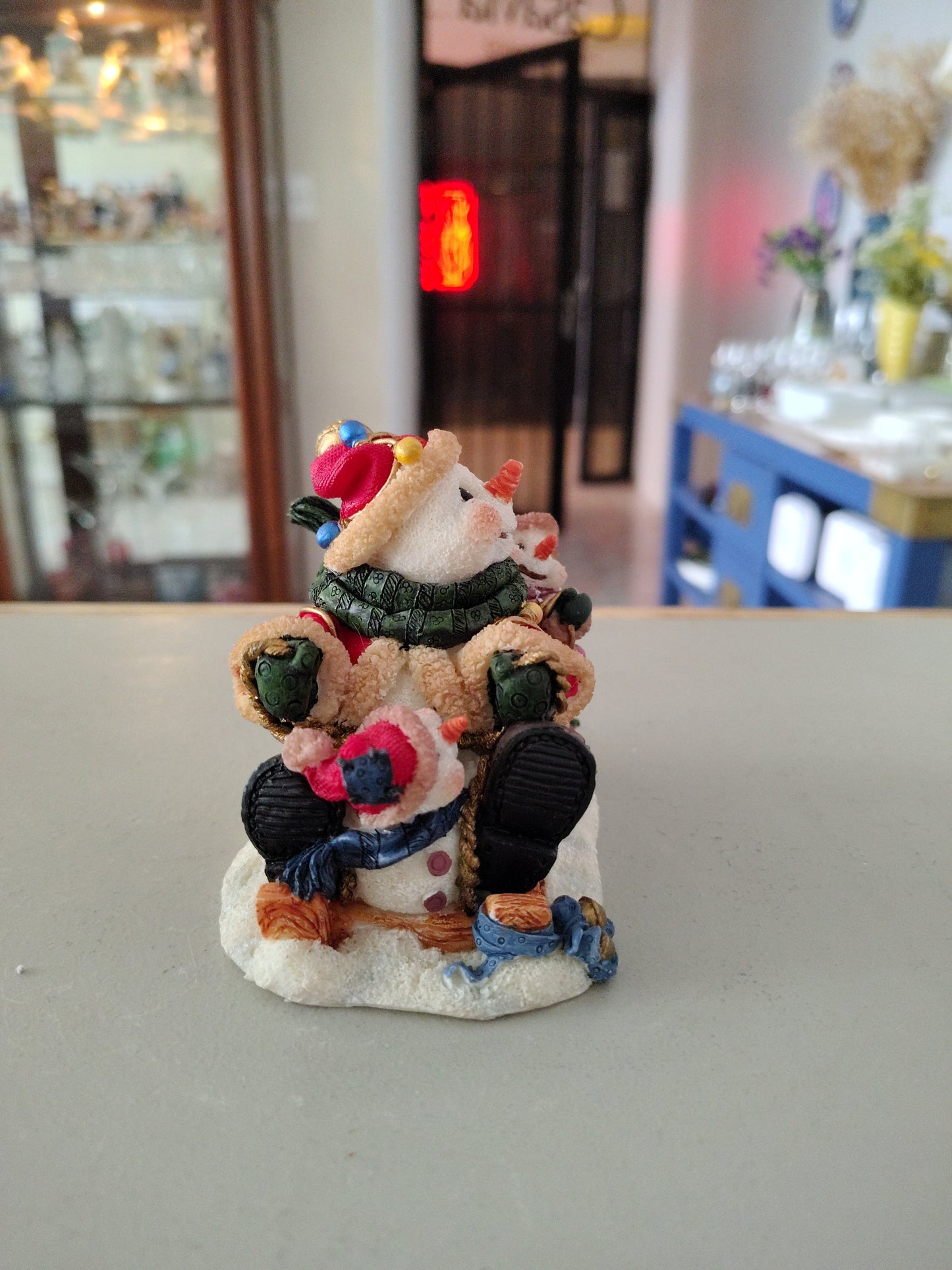 Adorno Navideño (Muñecos De Nieve patinando)
