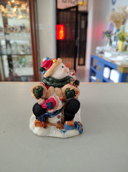 Adorno Navideño (Muñecos De Nieve patinando)