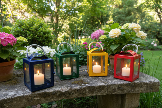 Faroles portavelas (set de 4)