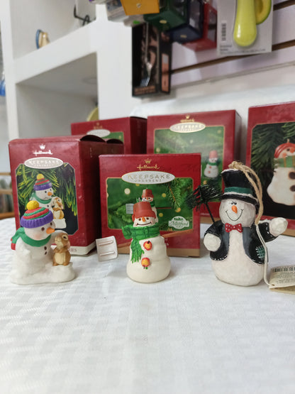 Adornó Navideño Muñecos de Nieve de la Colección KEEPSAKE Hallmark