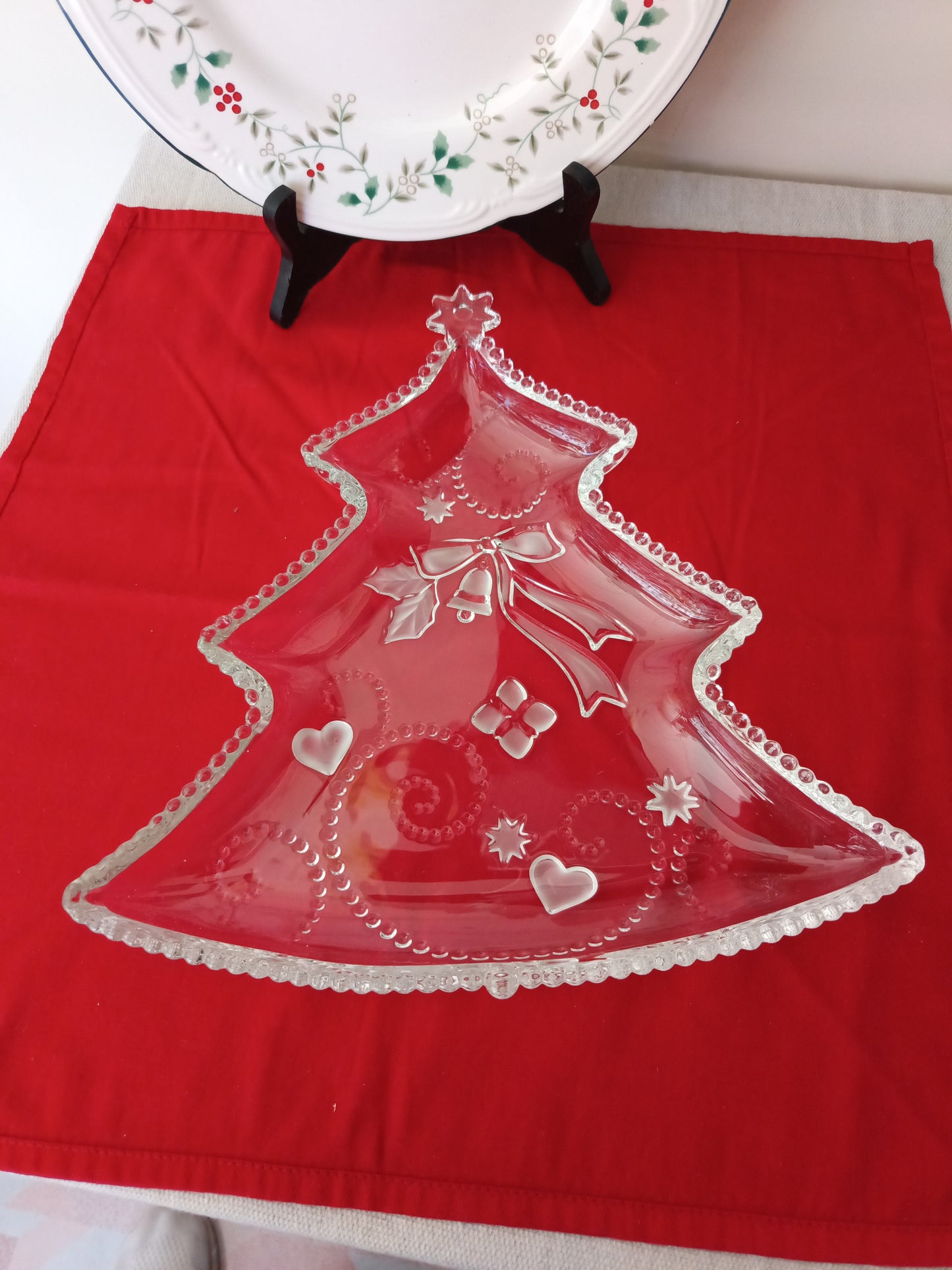 Bandeja de Crystal en forma de árbol