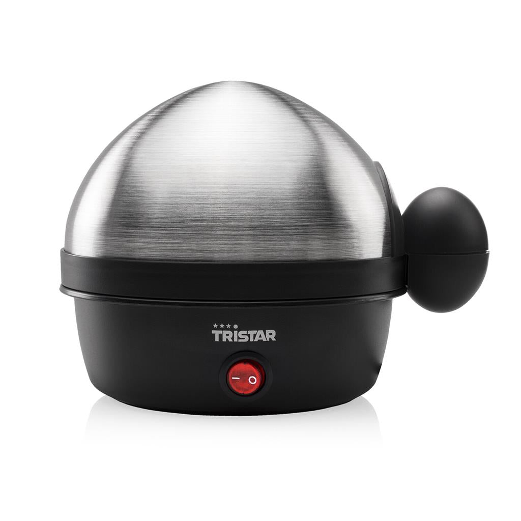 La olla  de huevos Tristar EK-3076 permite cocinar hasta 7 huevos simultáneamente, optimizando el tiempo en la cocina.