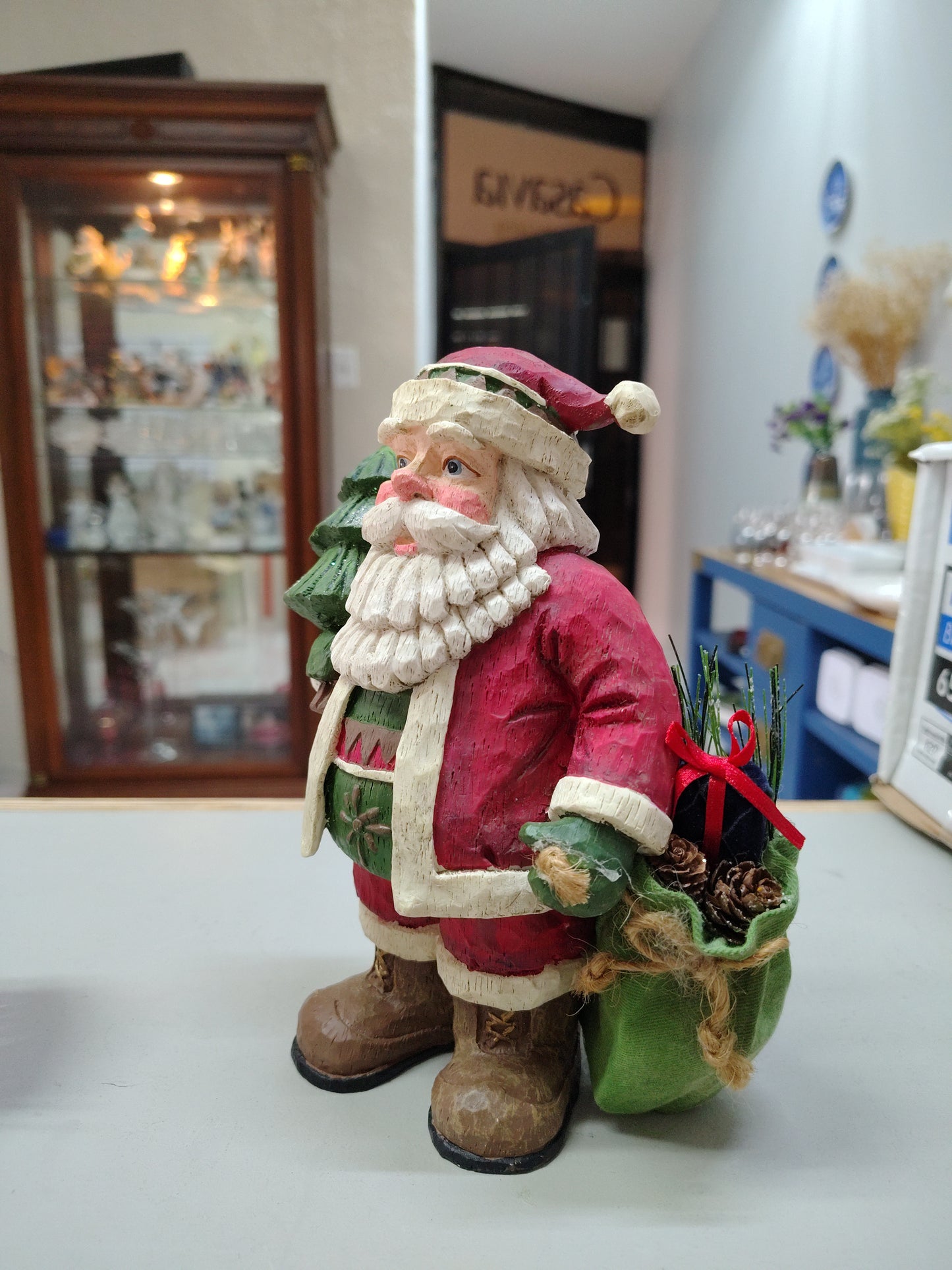 Adorno Navideño (Santa con Regalos)