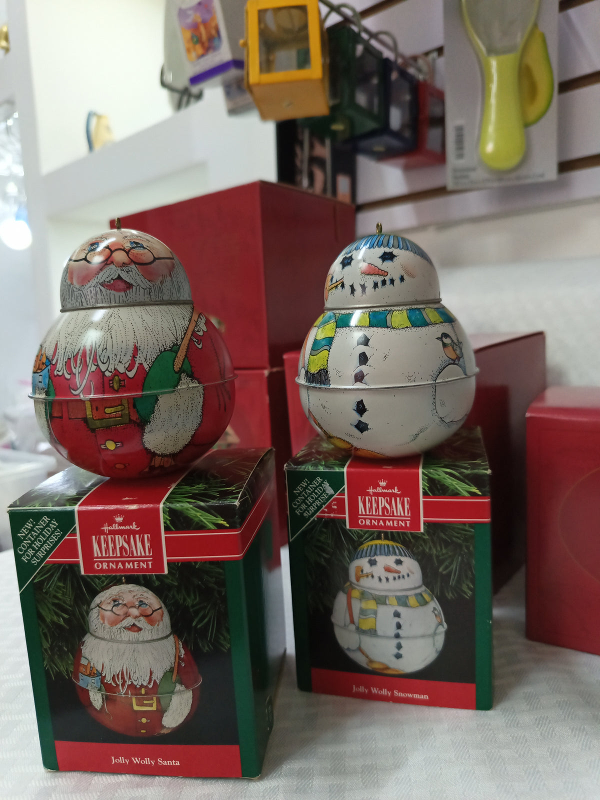 Adornó Navideño Vintage KEEPSAKE Hallmark Jolly Wolly