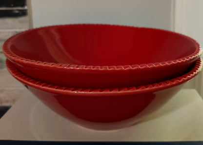 Set de 2 Bowl  de sopa Tavola Bella, color  hechos en Italia, tienen un diámetro de 20 cm y una profundidad de 12 cm.