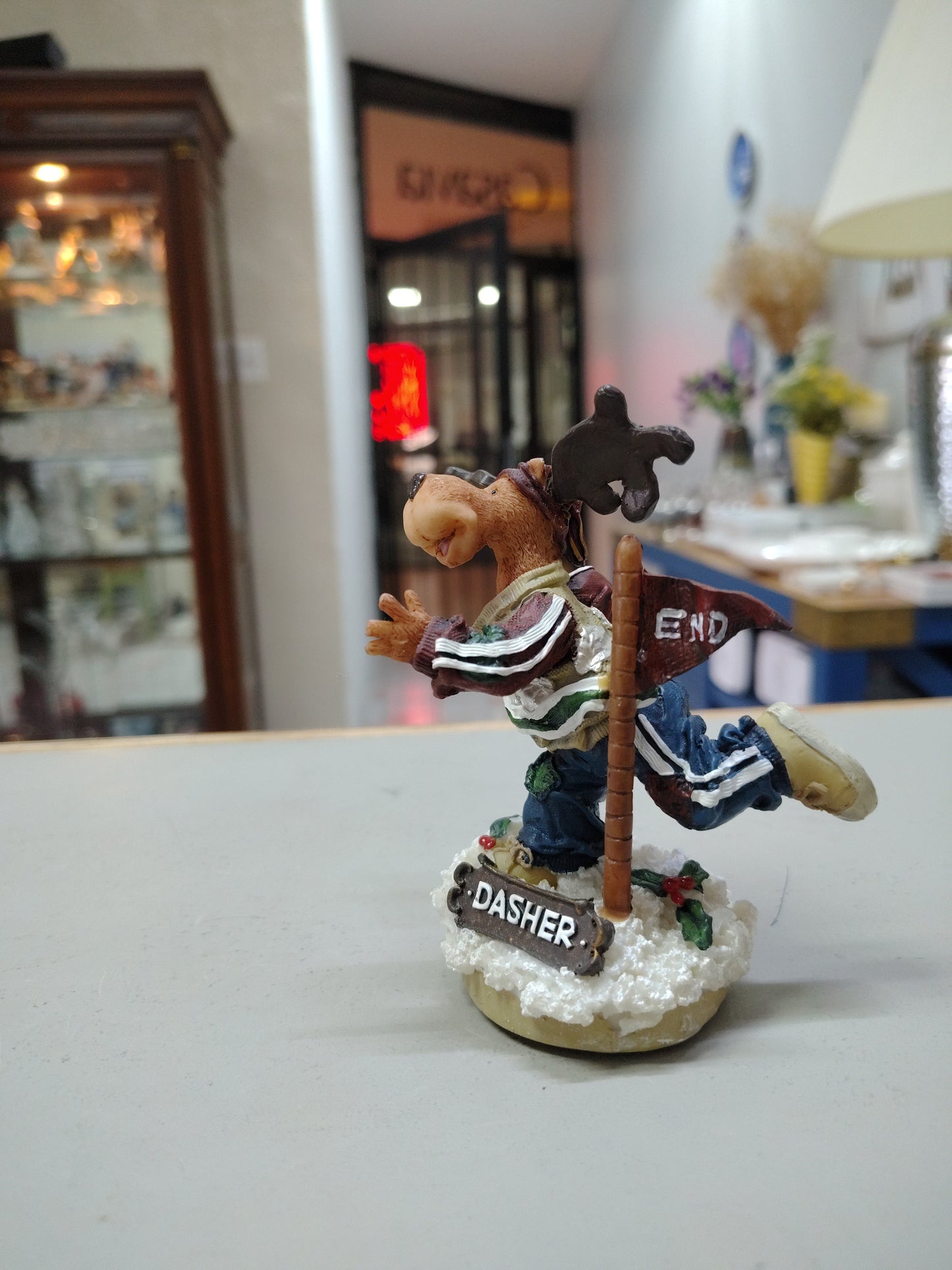 Figura Navideña de Colección (Renos de Santa )