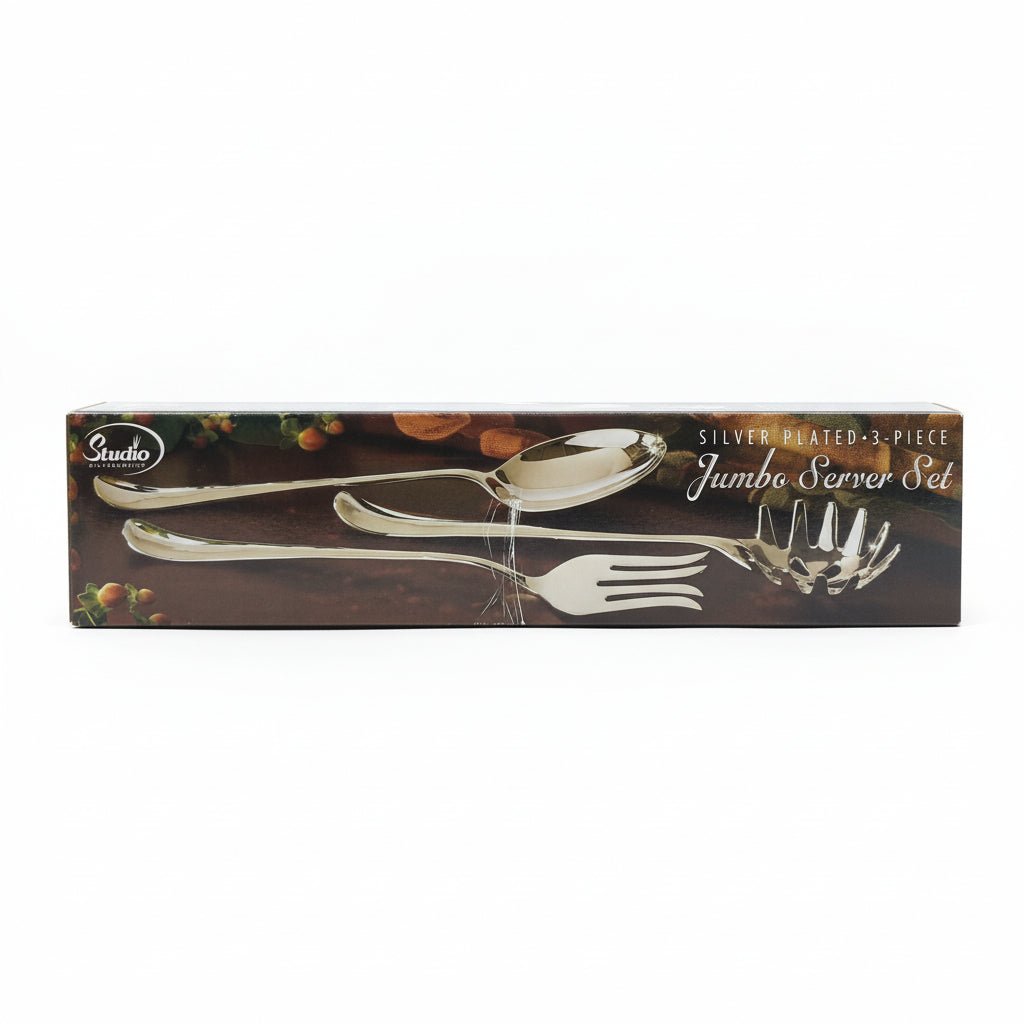 Studio Silversmiths Set Jumbo Plateado (3 piezas)