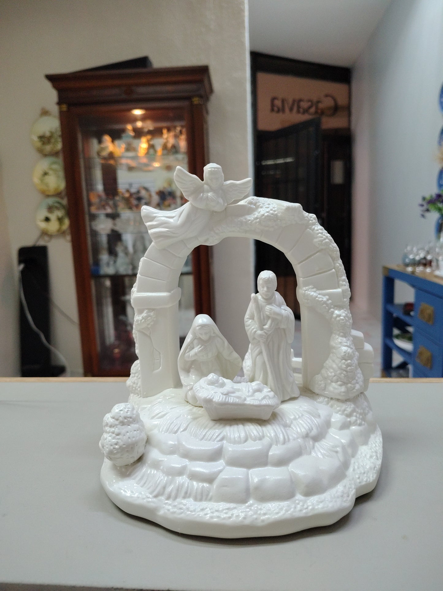 Nacimiento musical en cerámica
