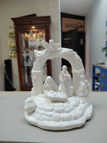 Nacimiento musical en cerámica