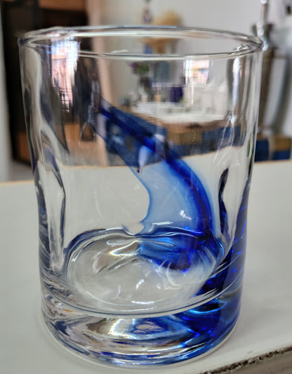 Vaso Liston Azul Set de 4