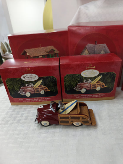 Adornó Navideño de Colección autos clásicos