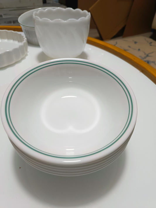 Bowl líneas verdes Corning Ware
