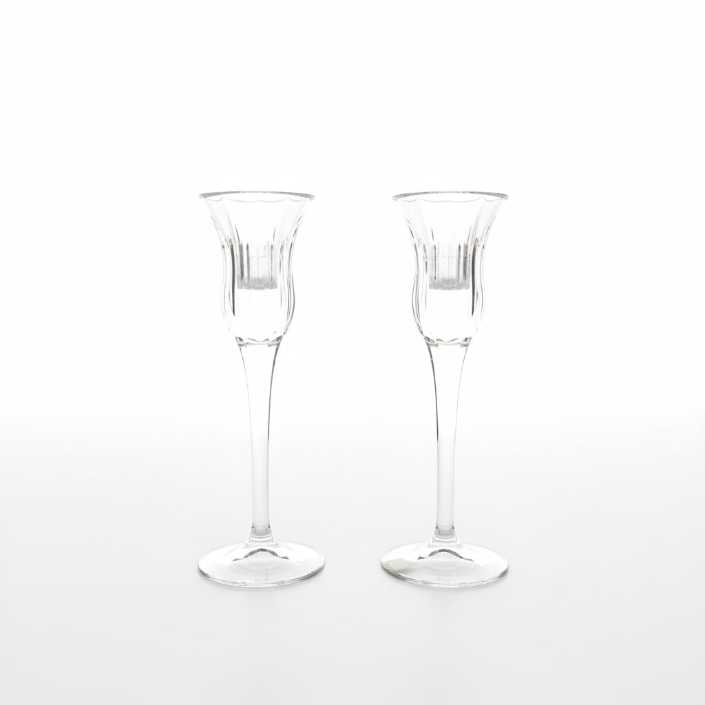 Mikasa - Candelabros de cristal vintage (set de 2)