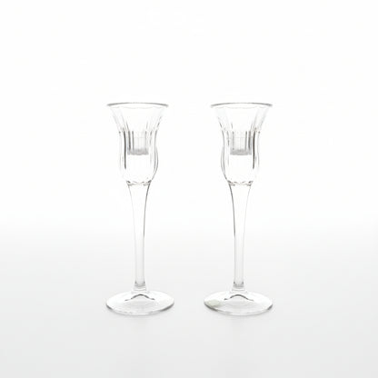 Mikasa - Candelabros de cristal vintage (set de 2)