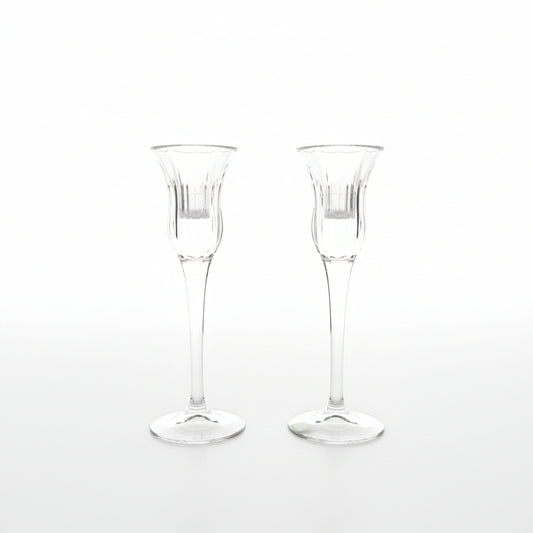 Mikasa - Candelabros de cristal vintage (set de 2)