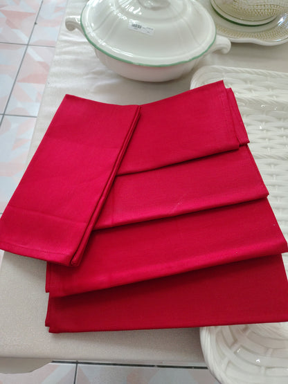 Servilletas de tela de lino,  artesanales ( Set de 5)