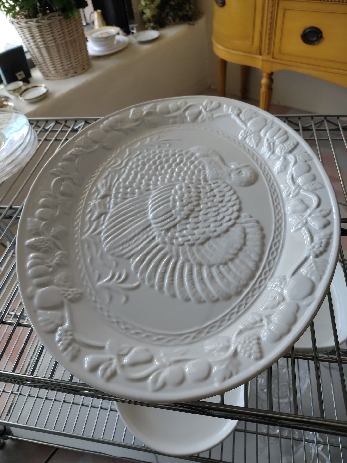 Plato Navideño de 19" Para Pavo