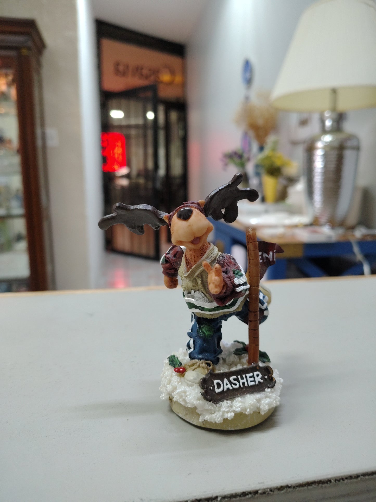 Figura Navideña de Colección (Renos de Santa )