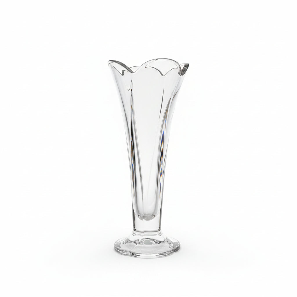 Florero de cristal Nachtmann, con una altura aproximada de 20 cm