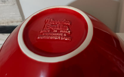 Set de 2 Bowl  de sopa Tavola Bella, color  hechos en Italia, tienen un diámetro de 20 cm y una profundidad de 12 cm.