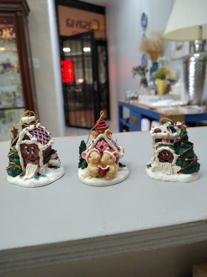 Adorno Navideño (Casitas )Set 3